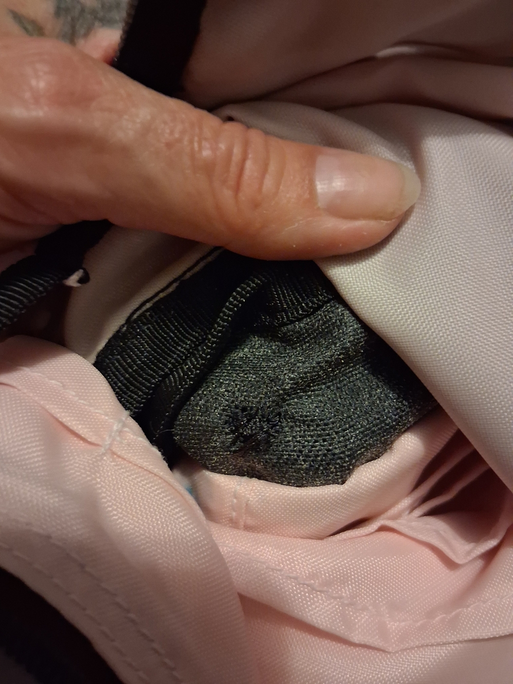 Eddie Bauer Army Green, Black & Pink Canvas Crossbody Sling Bag - Multi-Pocket - Picture 10 of 10